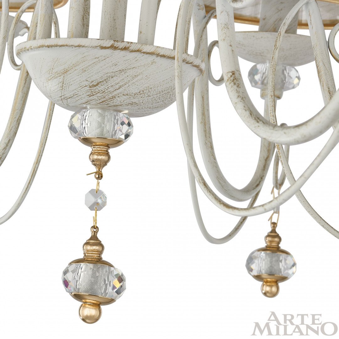 Подвесная люстра Arte Milano Am347620 347620/6 WT+G