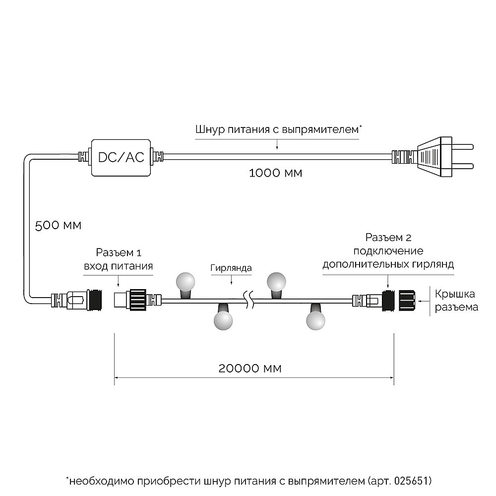 Гирлянда Arlight 025590