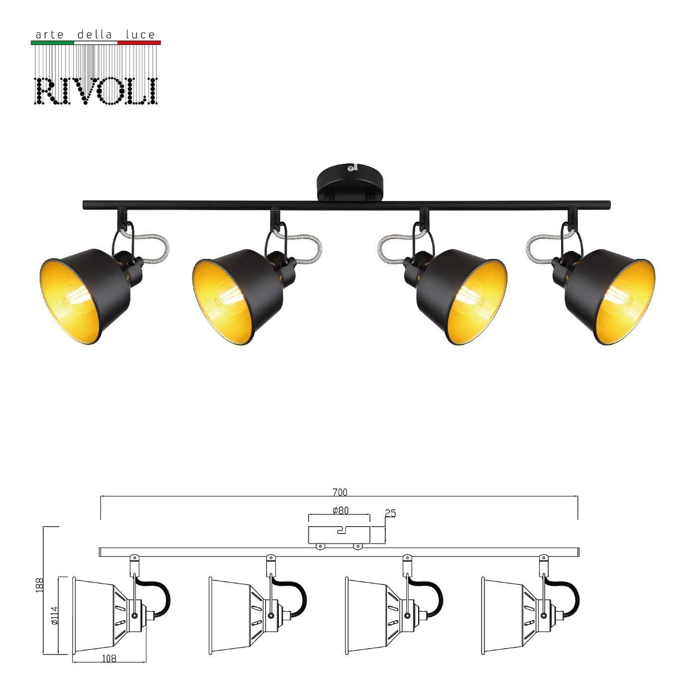 Светильник спот Rivoli Evelyn 7064-704