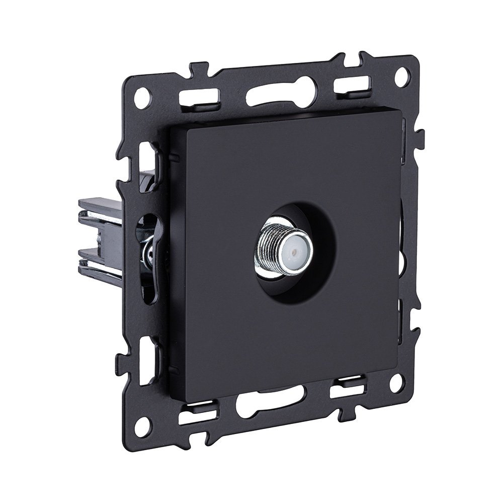 AS-020BK Розетка TV, черный Kollinger Asthetik AS-020BK
