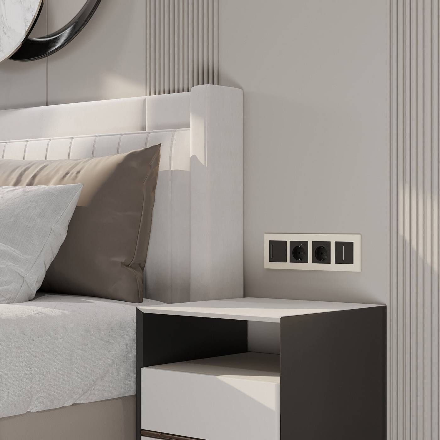 Рамка Werkel Slab айвори софт W0042962/ Рамка на 4 поста Slab (айвори софт)