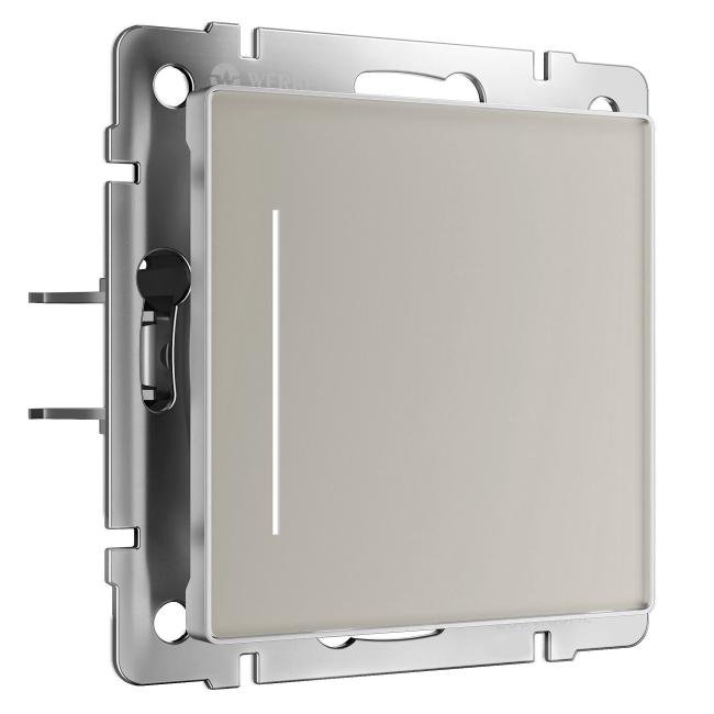 Сенсорный выключатель Werkel W4512014/ Сенсорный выключатель одноклавишный с подсветкой (дымчатый)