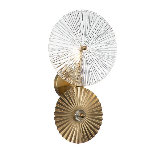 V000023 Настенное бра Indigo Miele 12021/B/1W Brass V000023