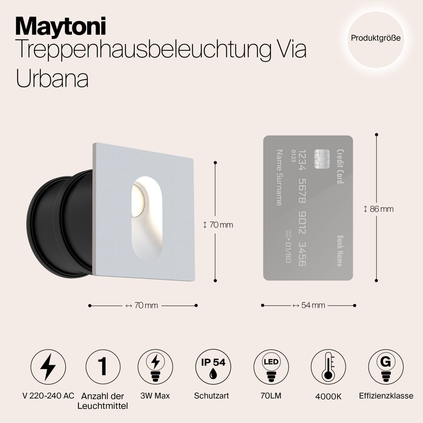 O022-L3W Встраиваемый светильник Maytoni Via Urbana O022-L3W