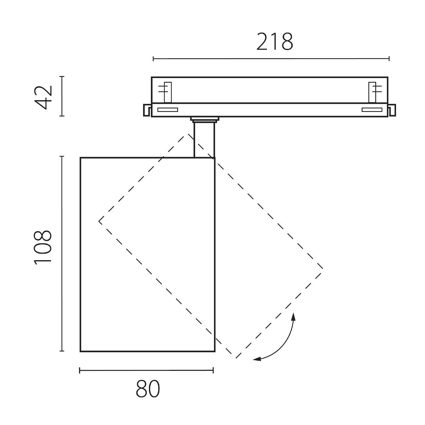 Трековый светильник Lightstar Alta Base A5337DALI