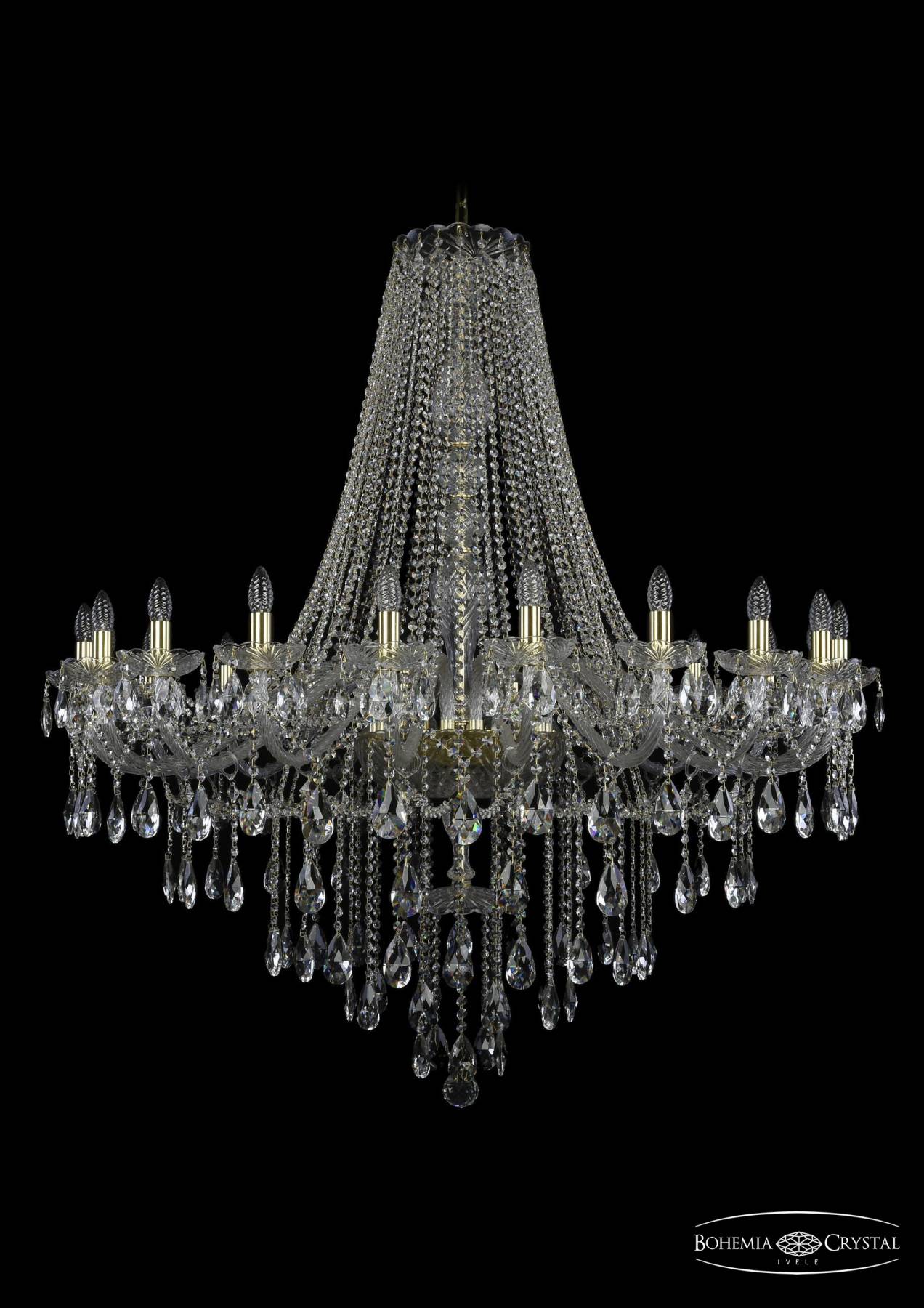 1415/20/460/h-139 G Подвесная хрустальная люстра 1415 Bohemia 1415/20/460/h-139 G