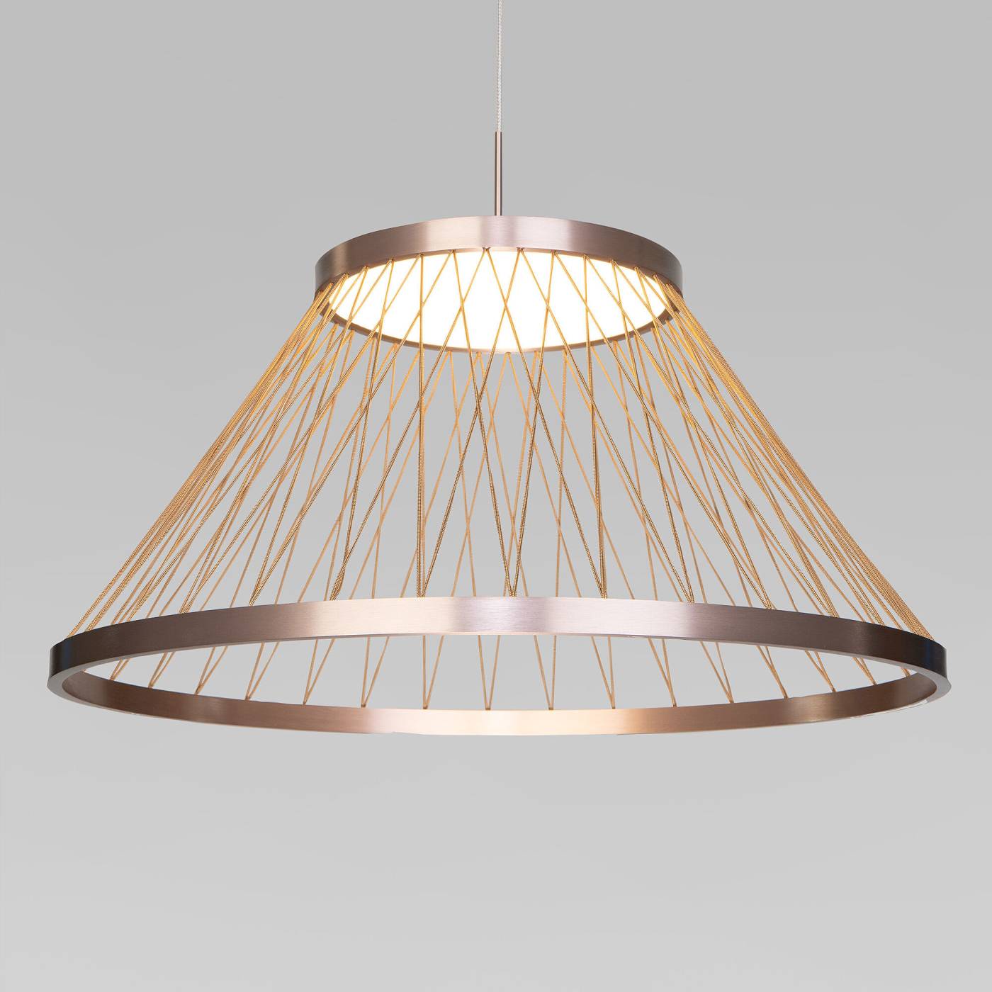 Светильник подвесной Eurosvet Cesta 40017/1 LED коричневый