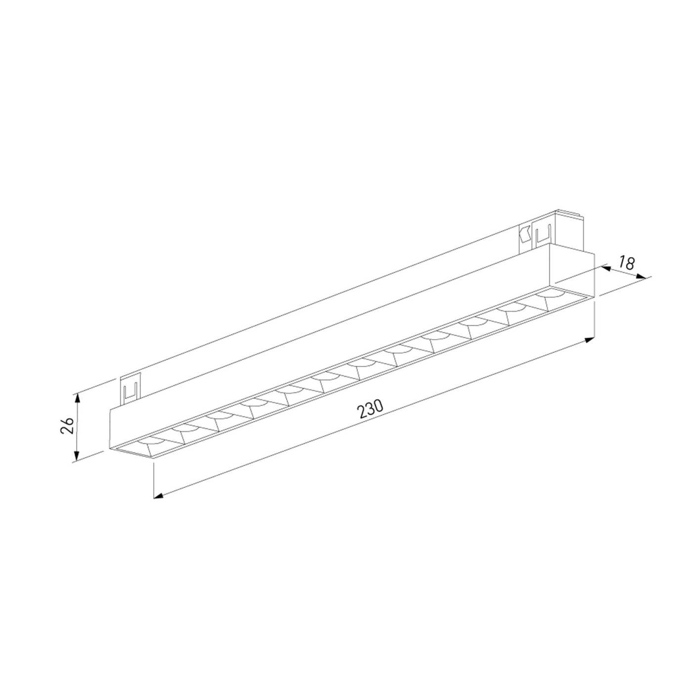Трековый светильник Line Magnetic Elektrostandard Трековый светильник 10W 4000K (никель) 85528/01_система Лайн
