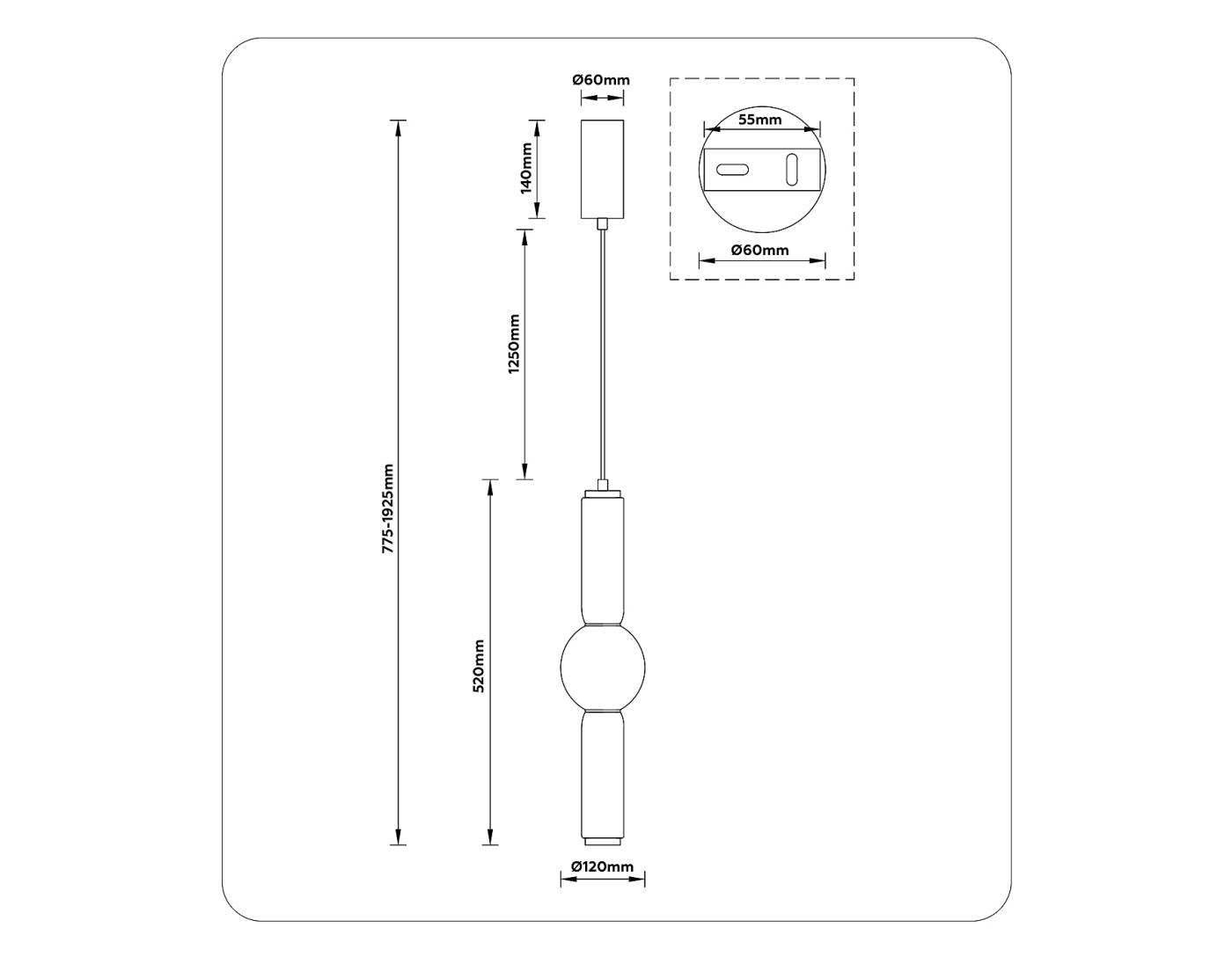 Светильник подвесной Ambrella Modern LH11023