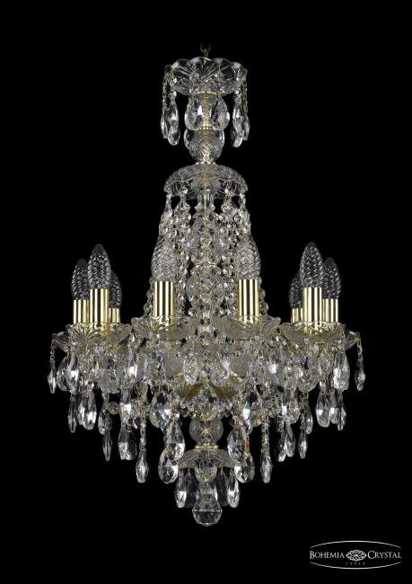 1415/10/141/XL-66 G Подвесная хрустальная люстра 1415 Bohemia 1415/10/141/XL-66 G