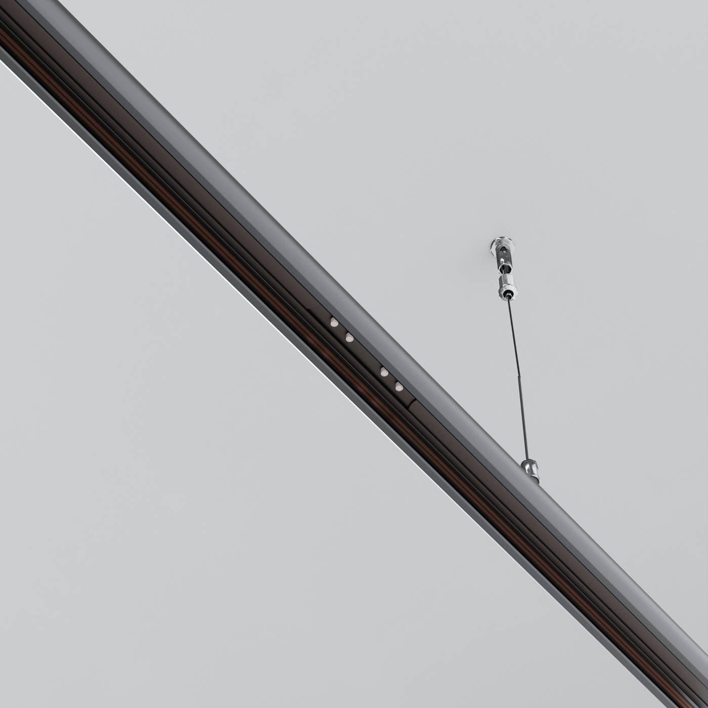 Коннектор прямой для круглого низкопрофильного шинопровода Exility Maytoni Accessories for tracks Exility TRAM034CI-R-41B