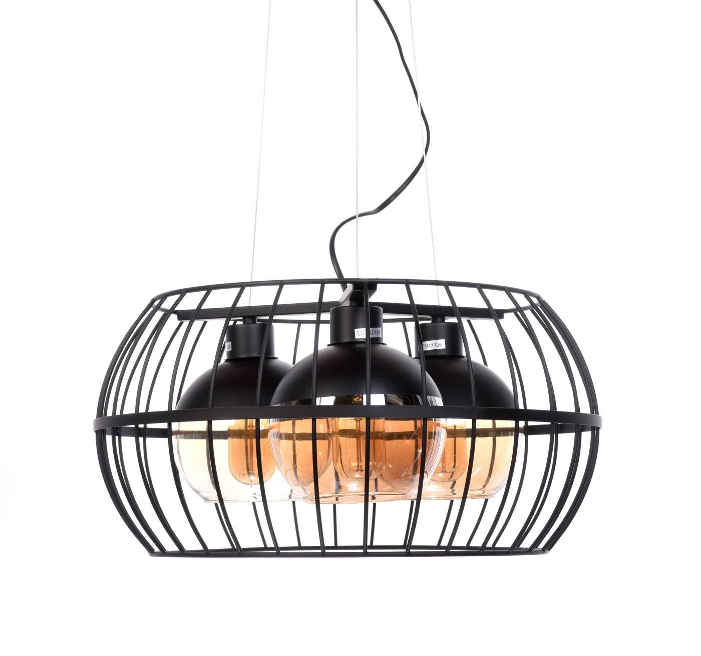 Подвесная люстра Lumina Deco Optis LDP 11765-3 BK