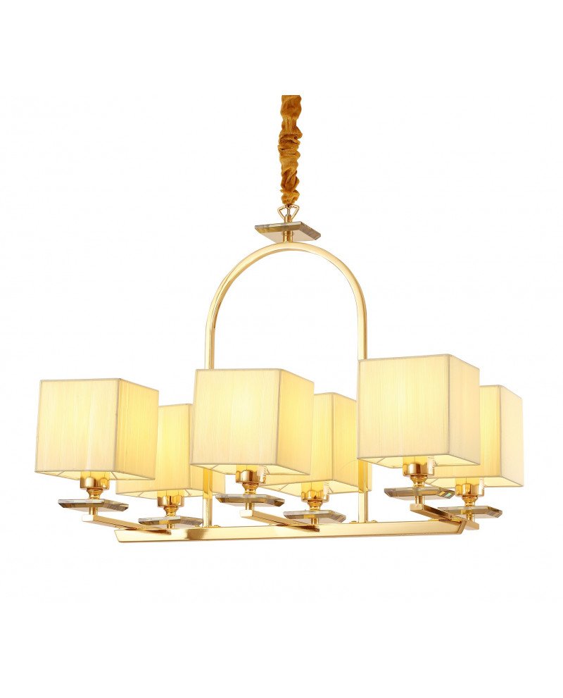 LDP 17100-6 GD Подвесная люстра Lumina Deco Liniano LDP 17100-6 GD