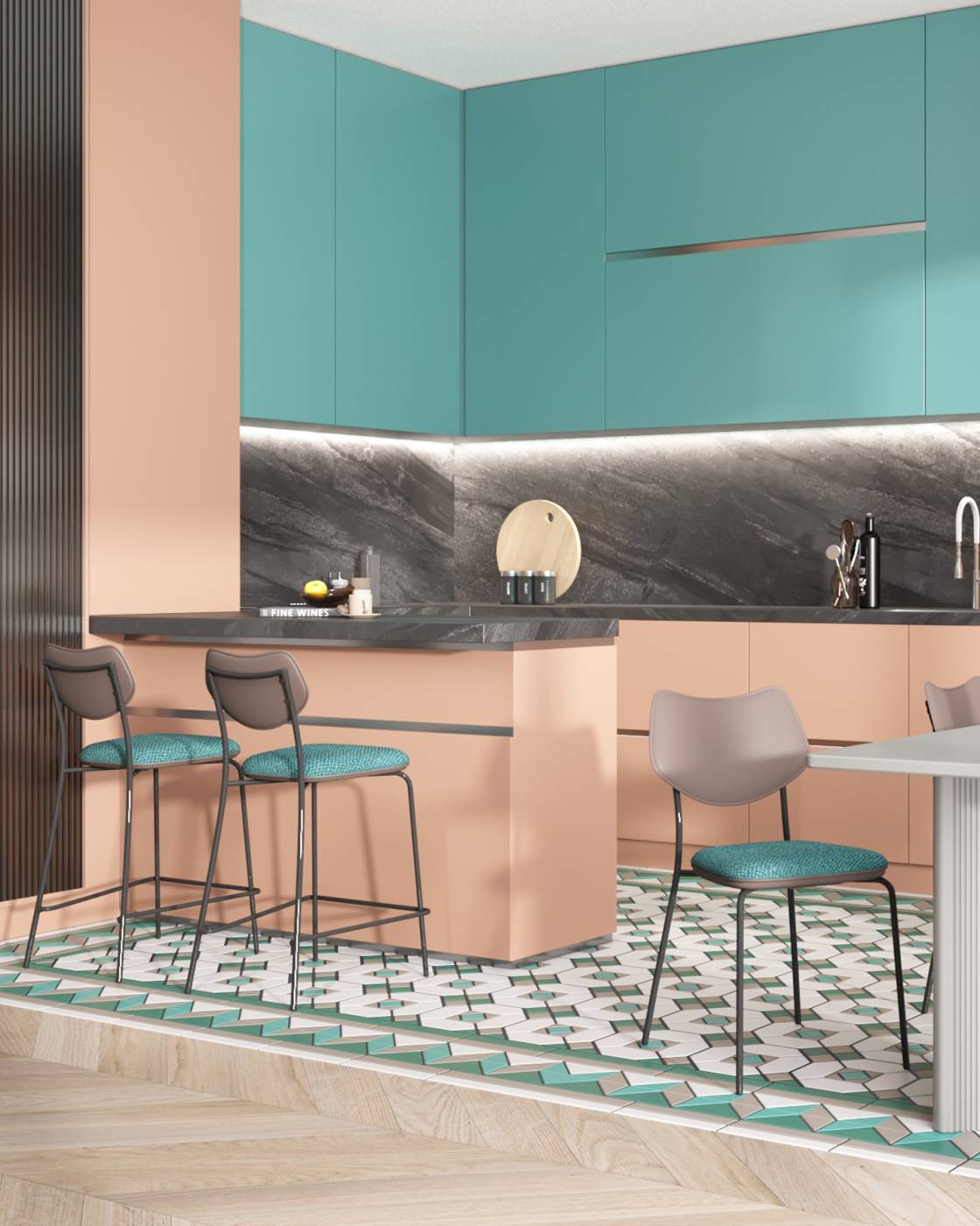 Полубарный стул Stool Group Casey B2171-H65 K-17+M8532 MAB1-10