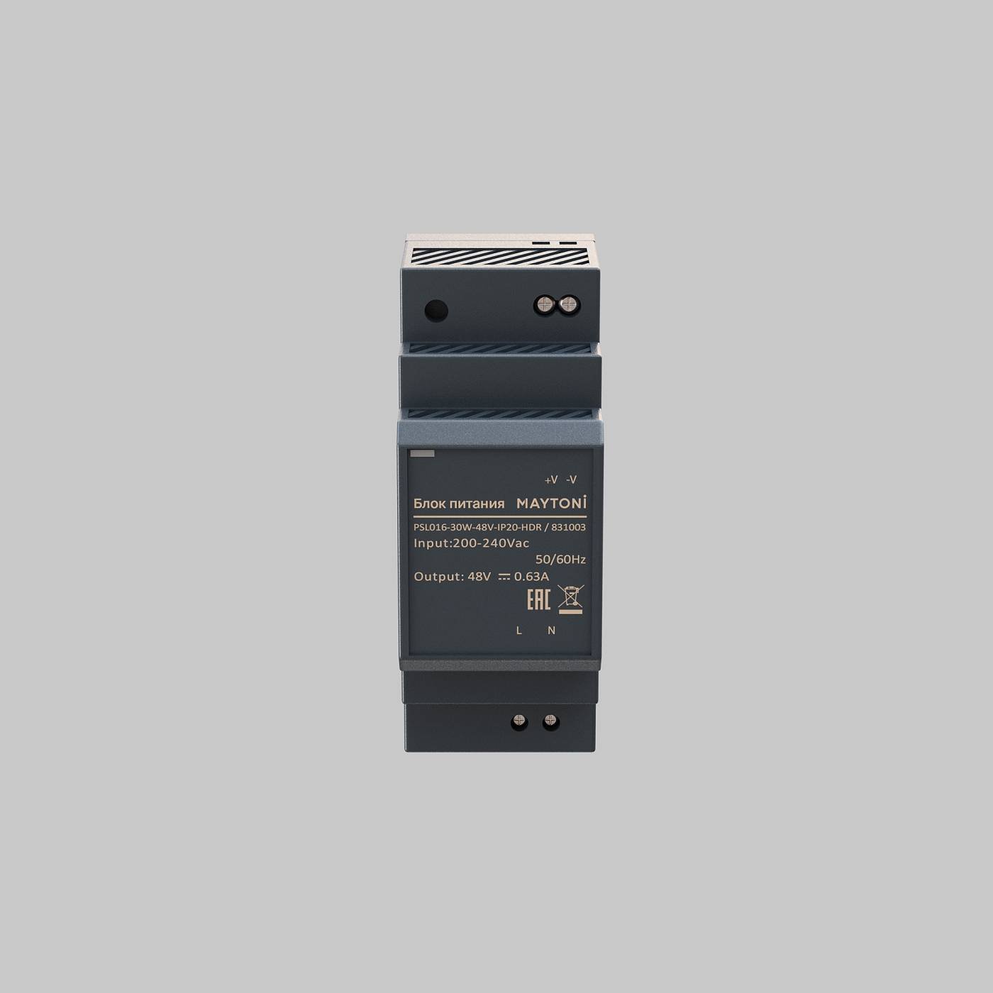Блок питания PSL016 48В 30Вт IP20 Maytoni Блоки питания 48В 831003