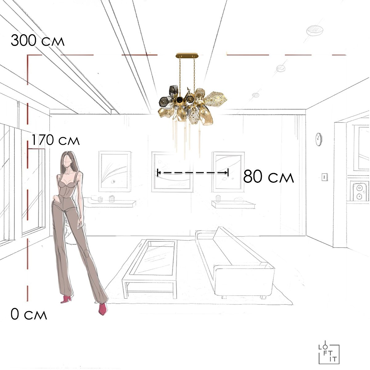 10401/800L Подвесная люстра Loft It Britannica 10401/800L