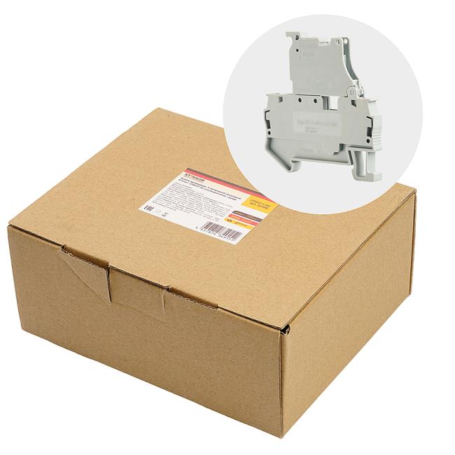 50188 Зажим пружин.2-проводной проходн. 4,0 мм Stekker LD552-1-00 50188