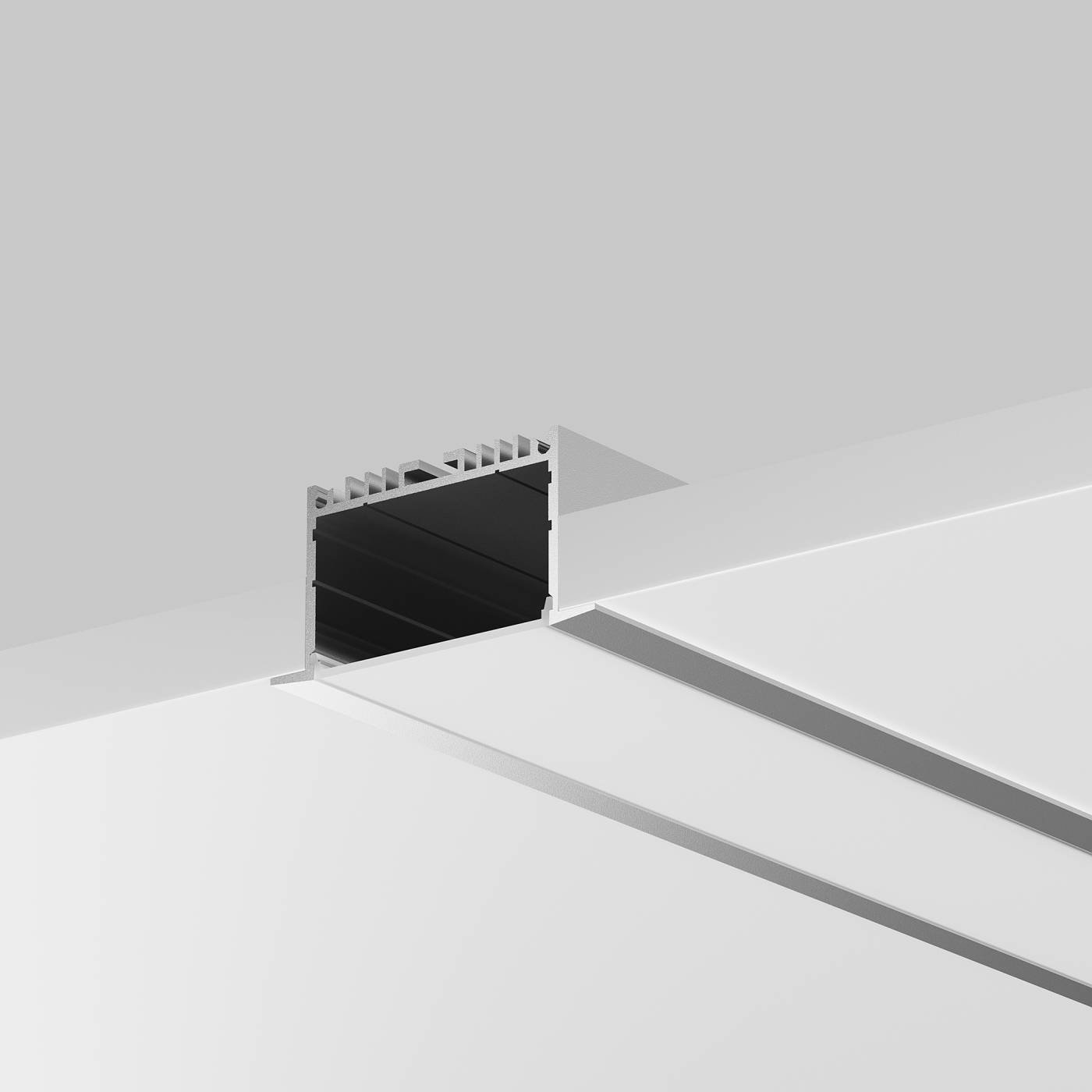 632004 Алюминиевый профиль встраиваемый ALM-6332-S-2M Maytoni Встраиваемый с накладным фланцем профиль 632004