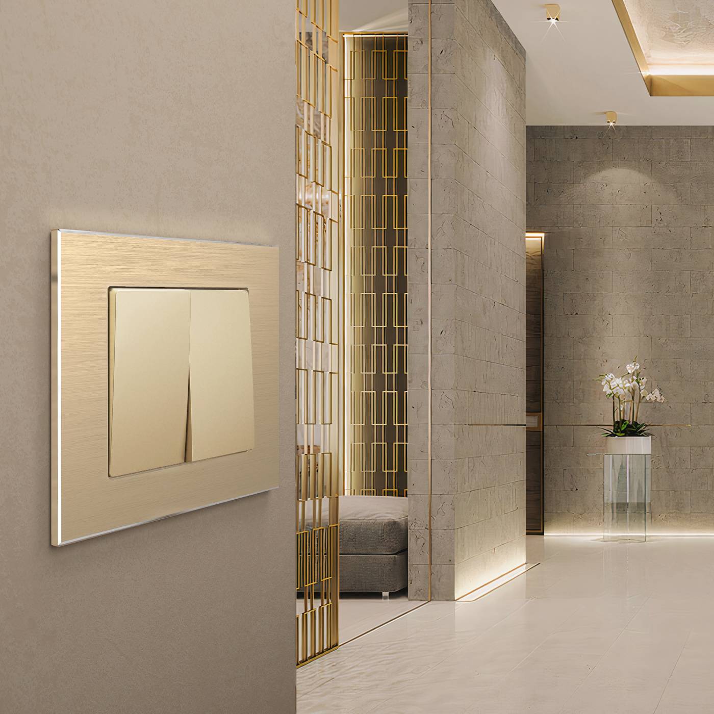 Рамка Werkel W0011711/ Рамка на 1 пост Aluminium (шампань)