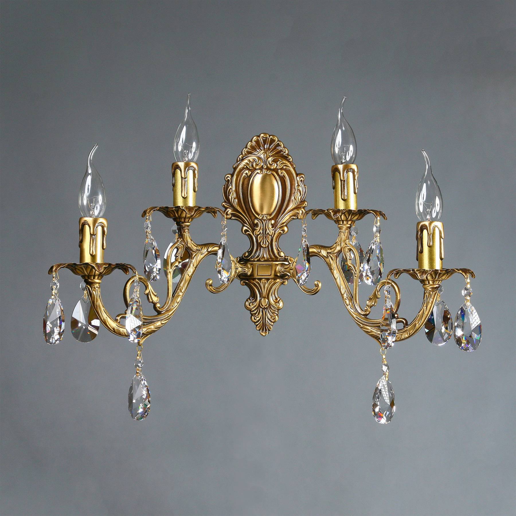 8888/2+2 AB Tear Drop Настенное бра Ambiente Alicante 8888/2+2 AB Tear drop