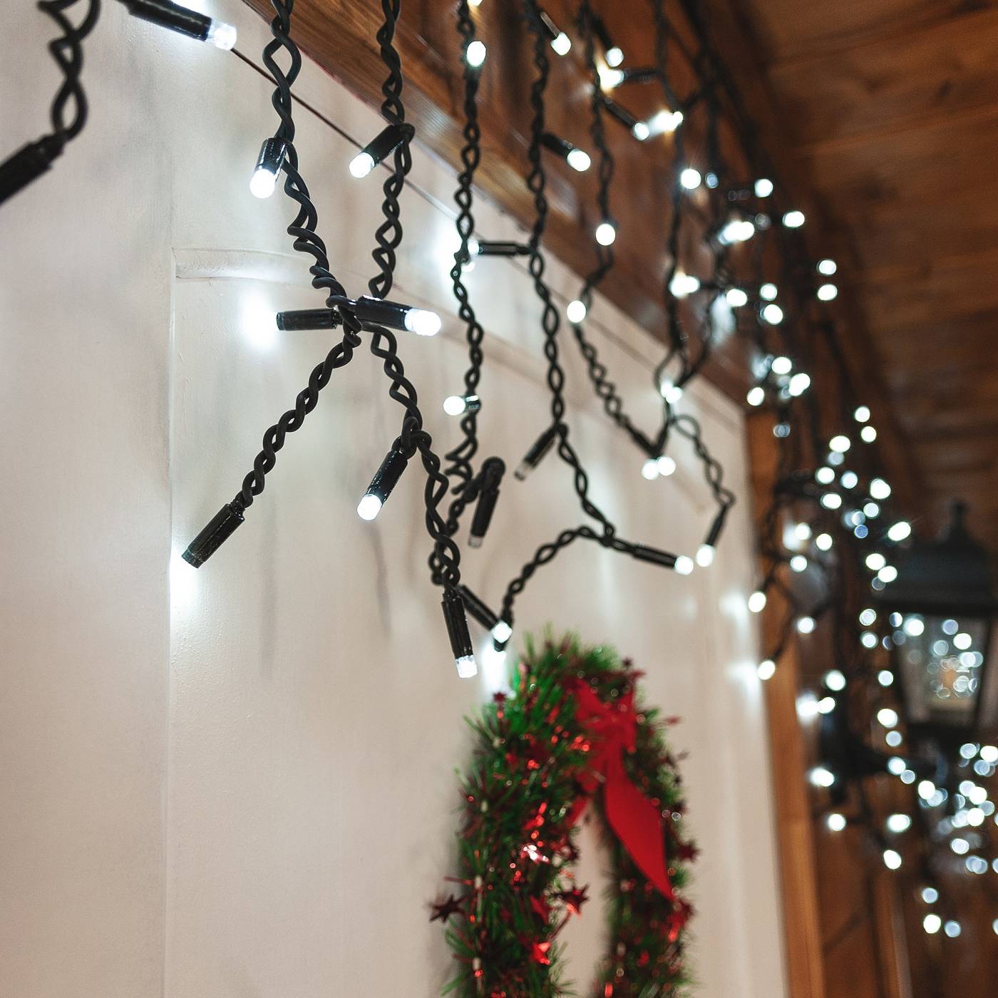 ULD-B3010-200/TBK WHITE IP67 Бахрома светодиодная с эффектом мерцания, 3м Uniel ULD-B3010-200/TBK WHITE IP67