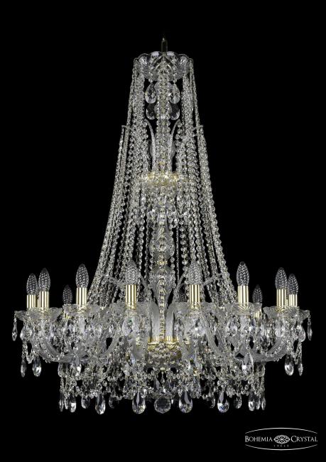 Подвесная хрустальная люстра 1411 Bohemia 1411/16/300/XL-108 G