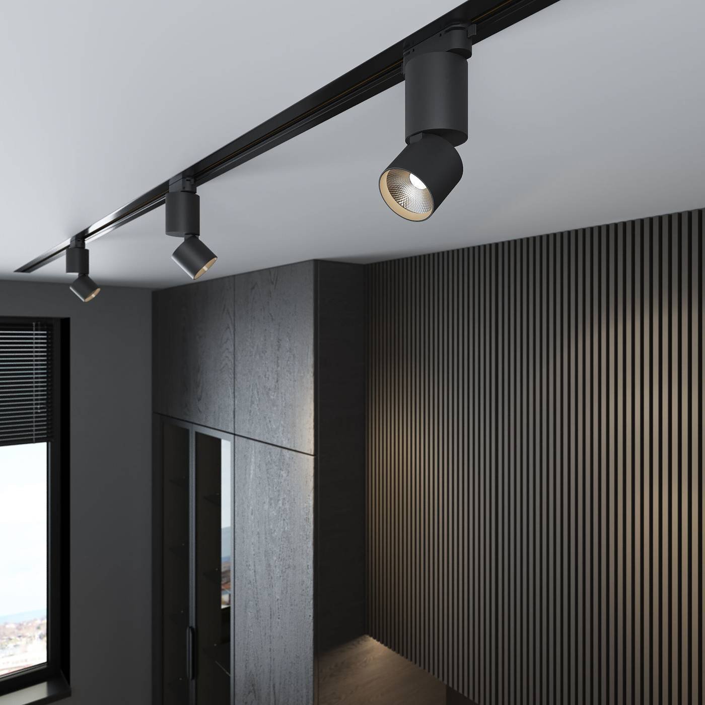 Трековый светильник Elektrostandard Sens Sens чёрный матовый 10W 4200K (85047/01) однофазный