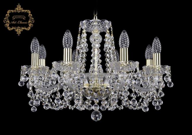 Подвесная хрустальная люстра 11.26 Art Classic 11.26.8.200.Gd.B