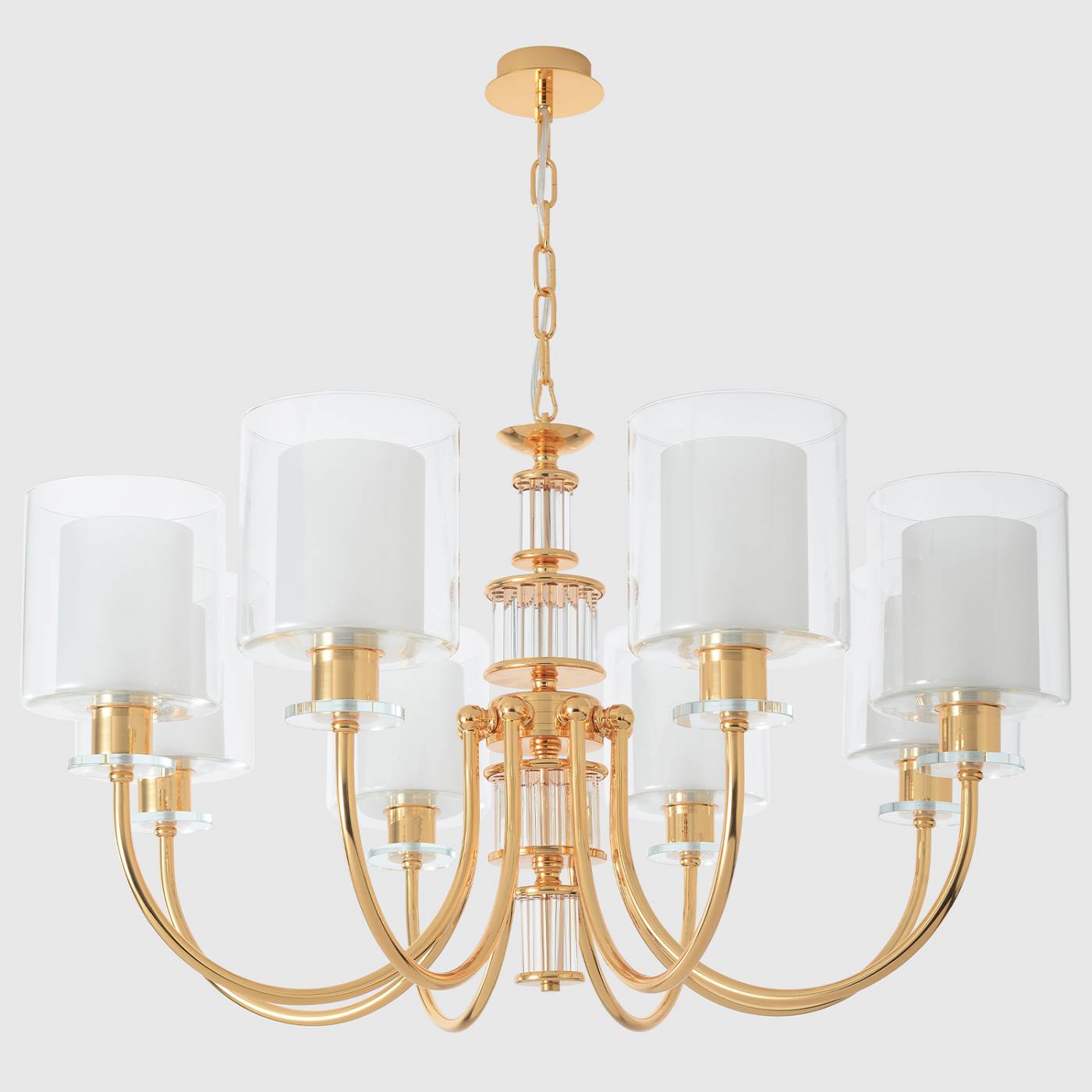 Подвесная люстра Crystal Lux Elena ELENA SP8 GOLD