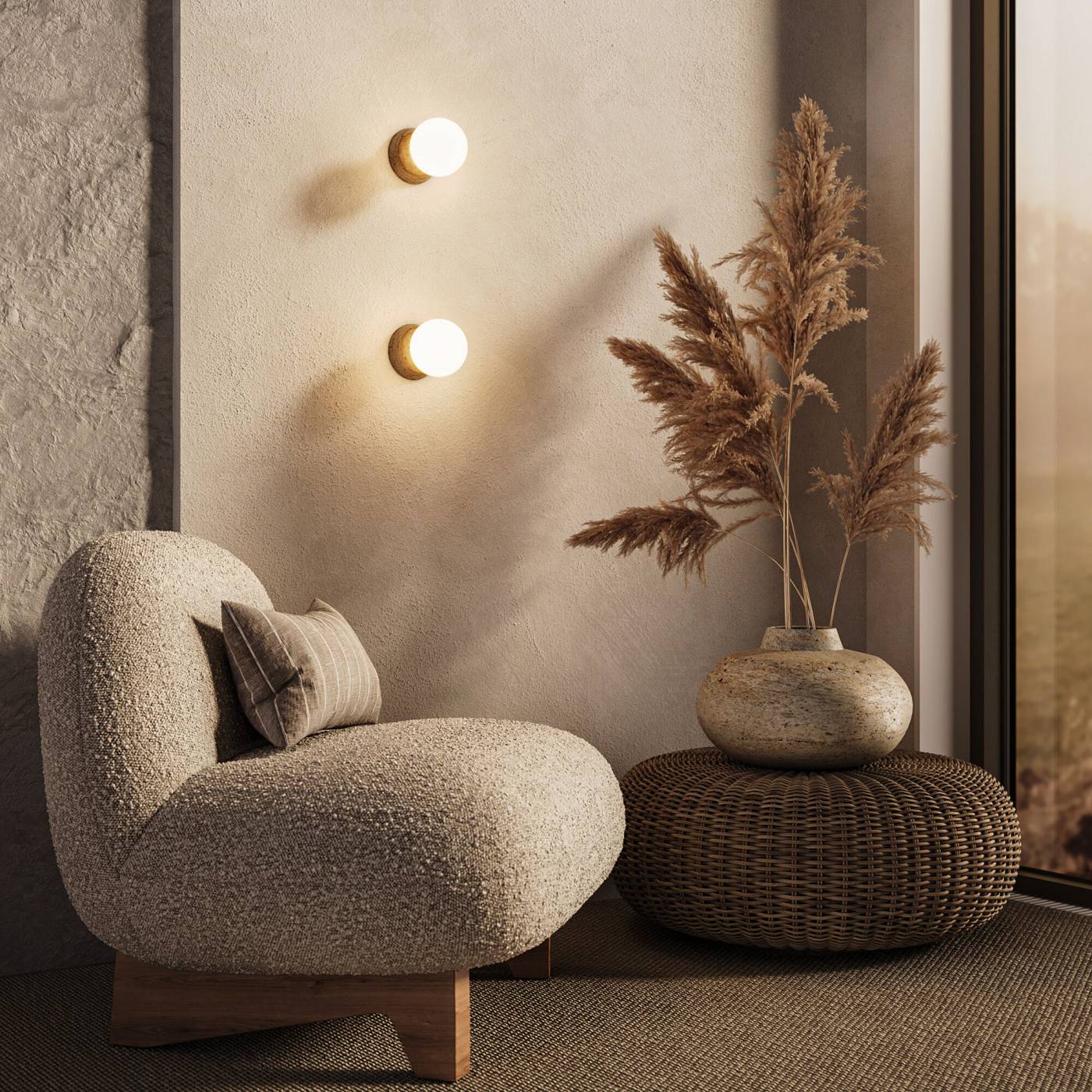 Настенное бра Eurosvet Stone 303051 травертин