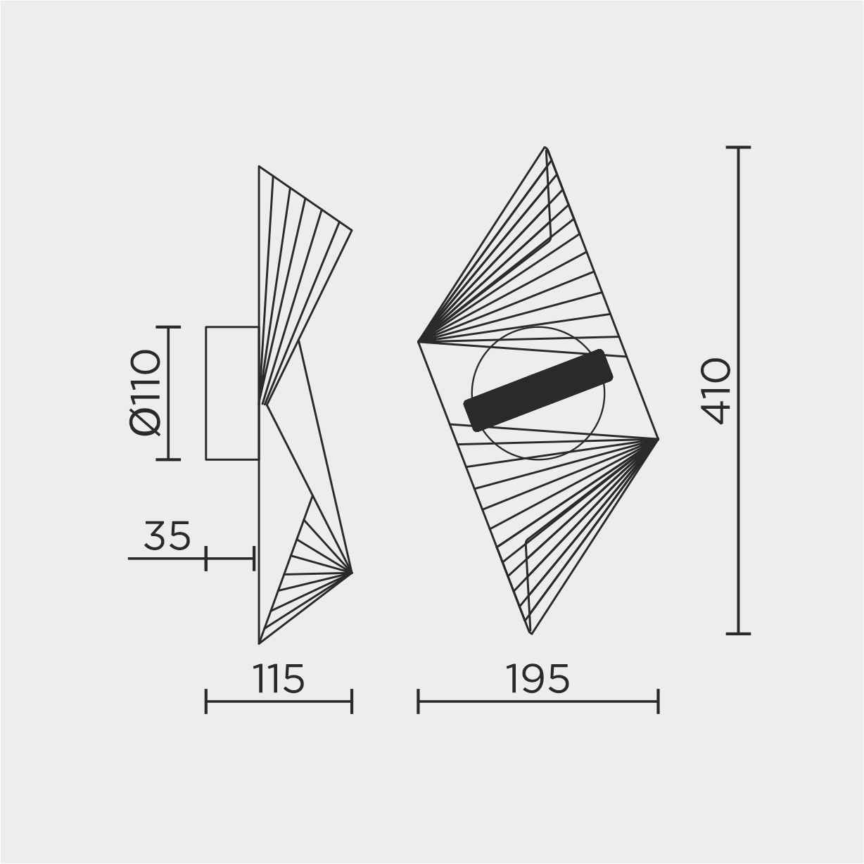 MS.8044.360 BK Бра настенное MS Modelux MS.8044.360 BK