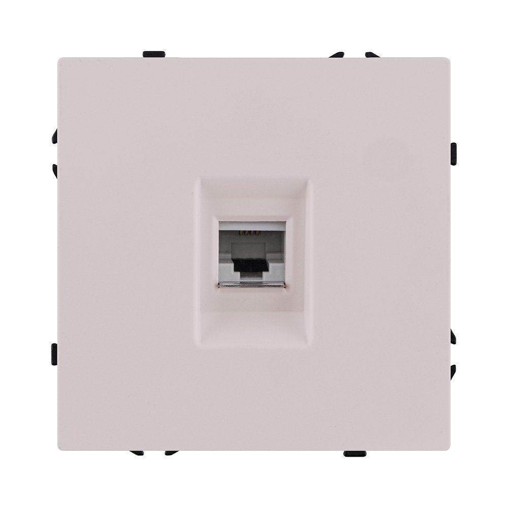 EC-019CM Розетка телефонная RJ11, кашемир матовый Kollinger Eclipse EC-019CM