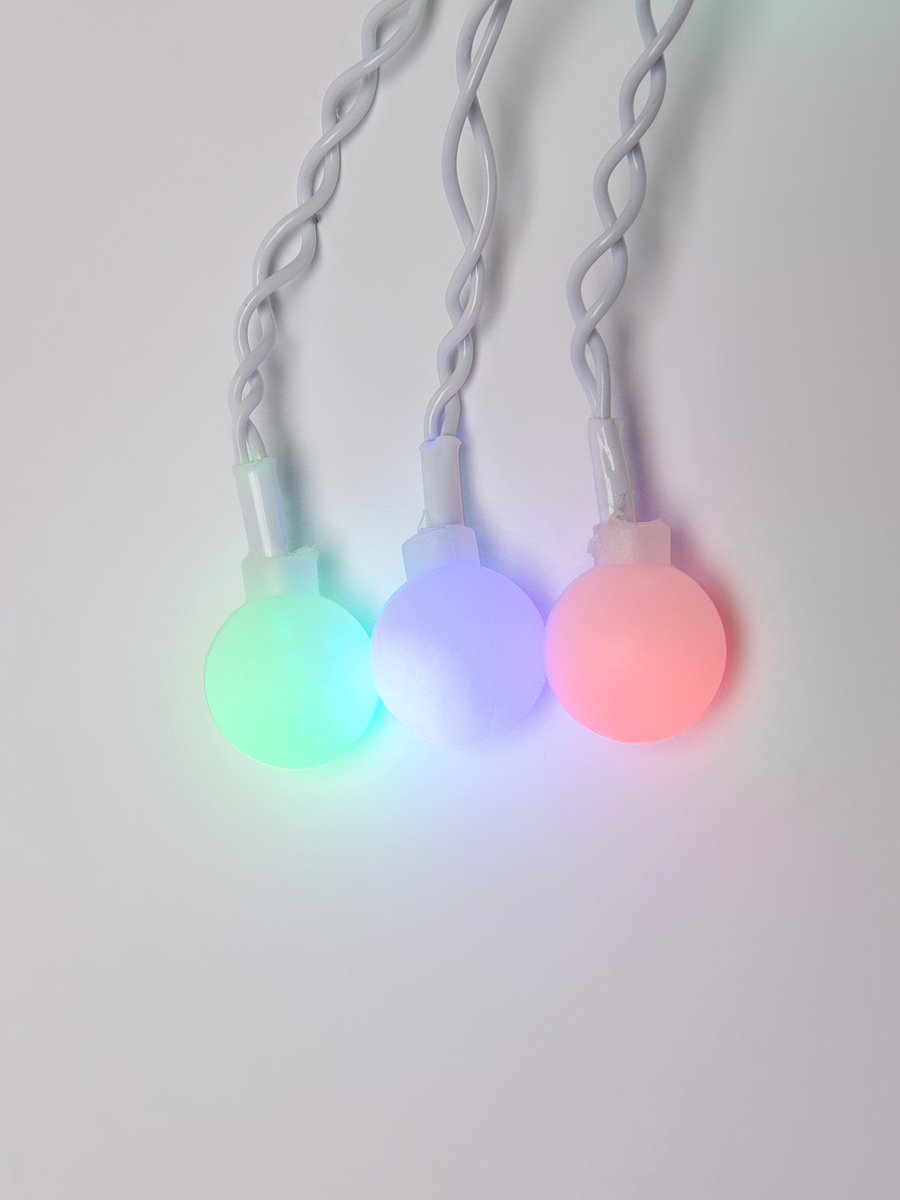 Занавес светодиодный фигурный с контроллером «Радуга» Uniel ULD-E2405-100/DTA MULTI IP20 RAINBOW