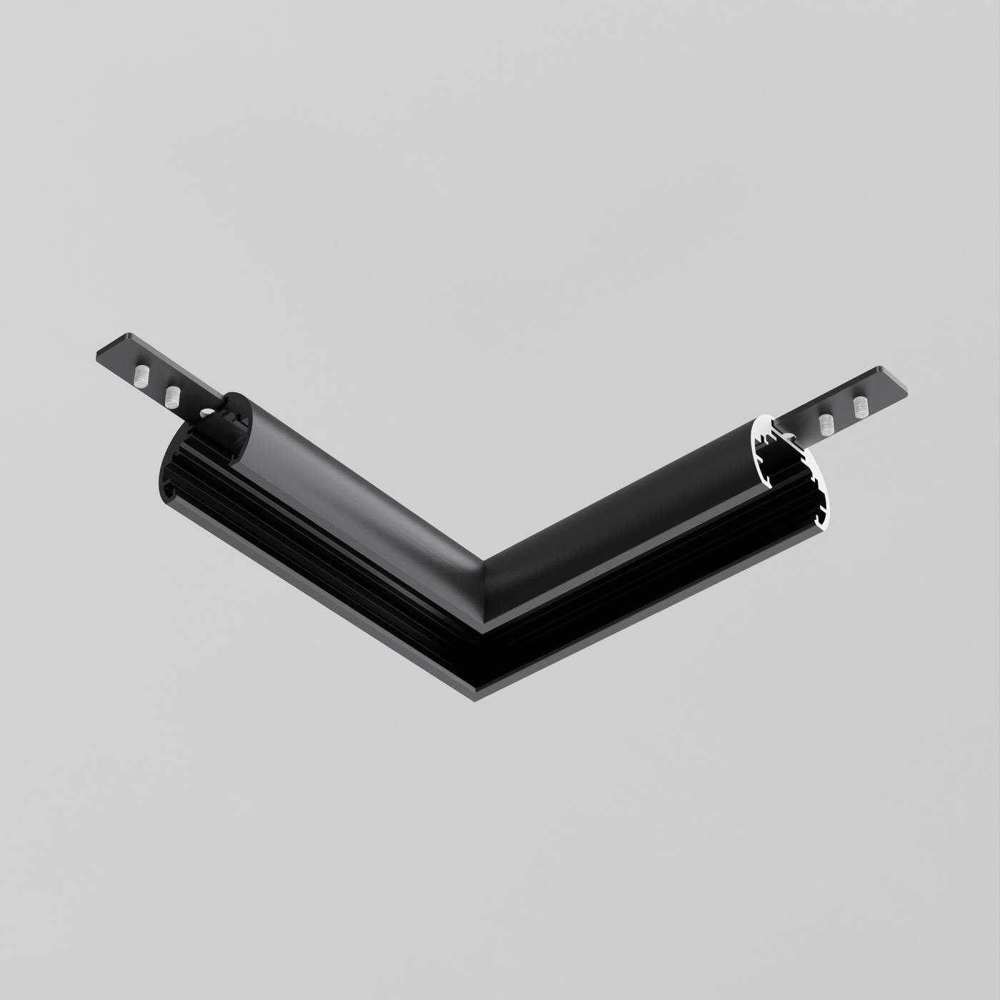 TRAM034CL-R-41B Коннектор угловой для круглого низкопрофильного шинопровода Exility Maytoni Accessories for tracks Exility TRAM034CL-R-41B