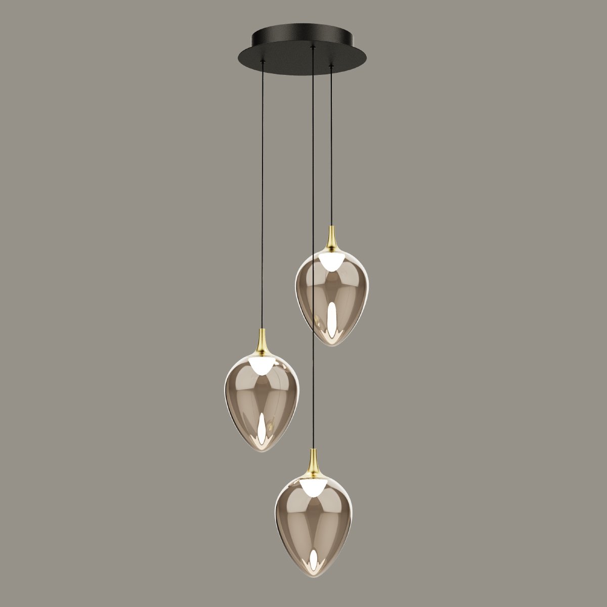 Светильник подвесной Delight Collection MD24001012 MD24001012-3A brass/champagne