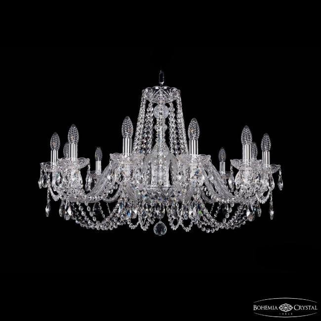 Подвесная хрустальная люстра 1402 Bohemia 1402/12/300 Ni