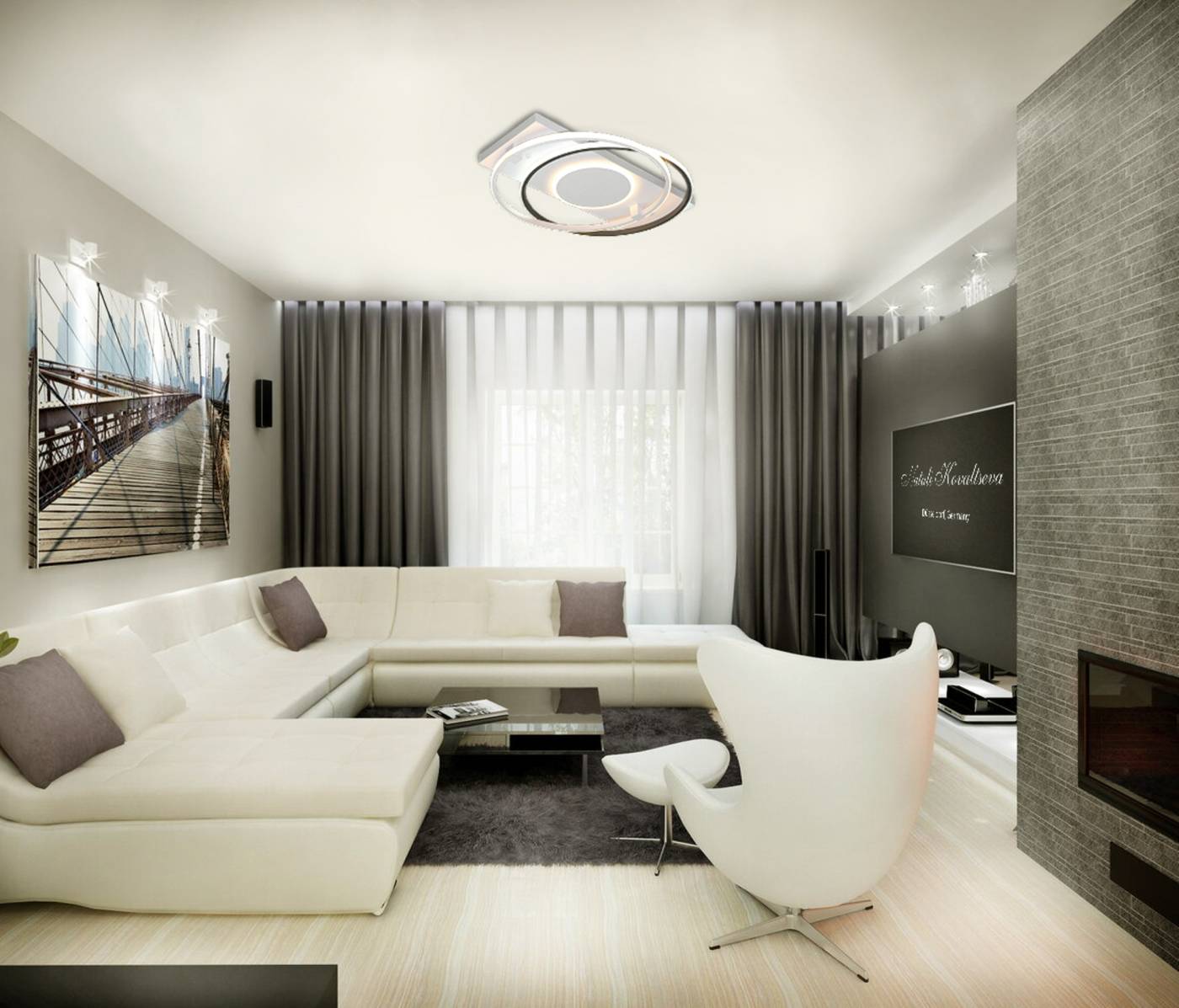 HIGH-TECH LED LAMPS 82003 Потолочная светодиодная люстра High-Tech Led Lamps Natali Kovaltseva HIGH-TECH LED LAMPS 82003