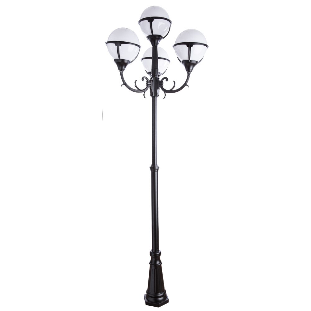 A1497PA-4BK Столб фонарный уличный Arte Lamp MONACO A1497PA-4BK