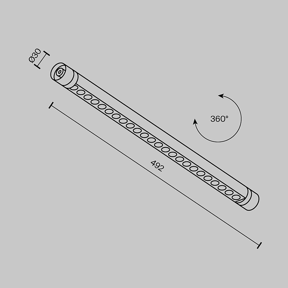 Трековый светильник Maytoni Points C149CL-L500-12W3K-B