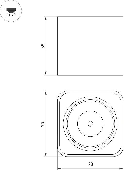 Накладной светильник Arlight Dice 046634