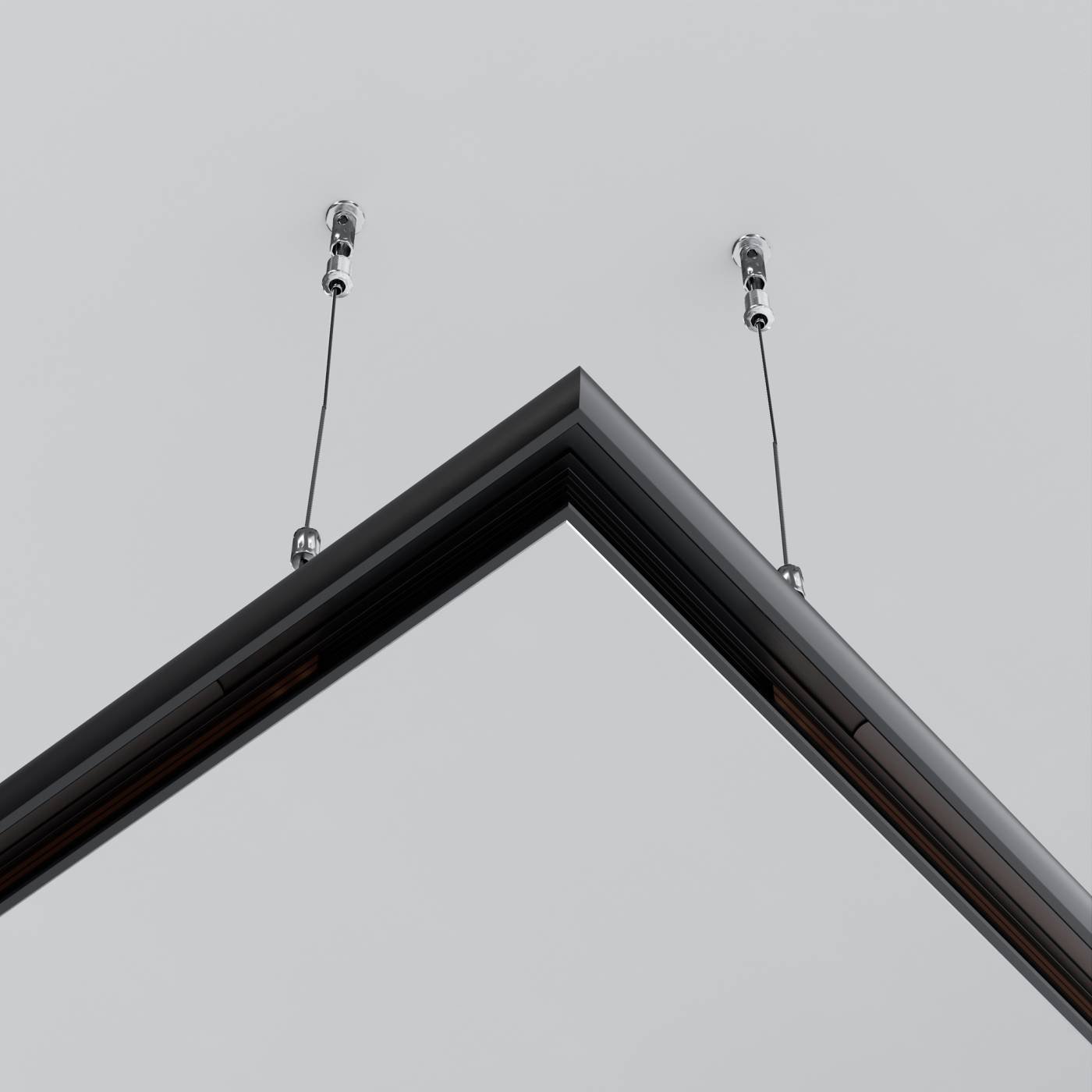 TRAM034CL-R-41B Коннектор угловой для круглого низкопрофильного шинопровода Exility Maytoni Accessories for tracks Exility TRAM034CL-R-41B