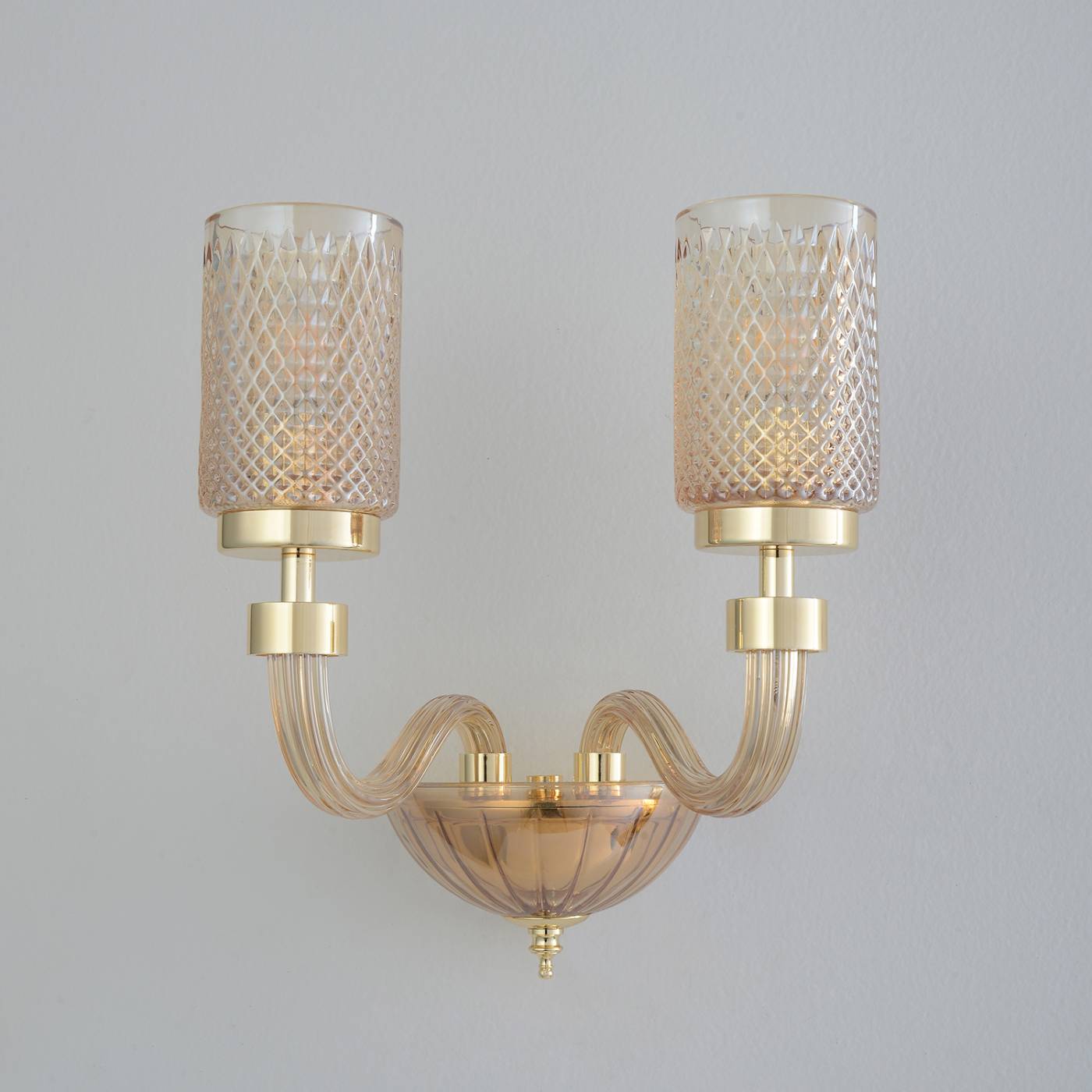 Настенное бра Crystal Lux Silvestro SILVESTRO AP2 AMBER