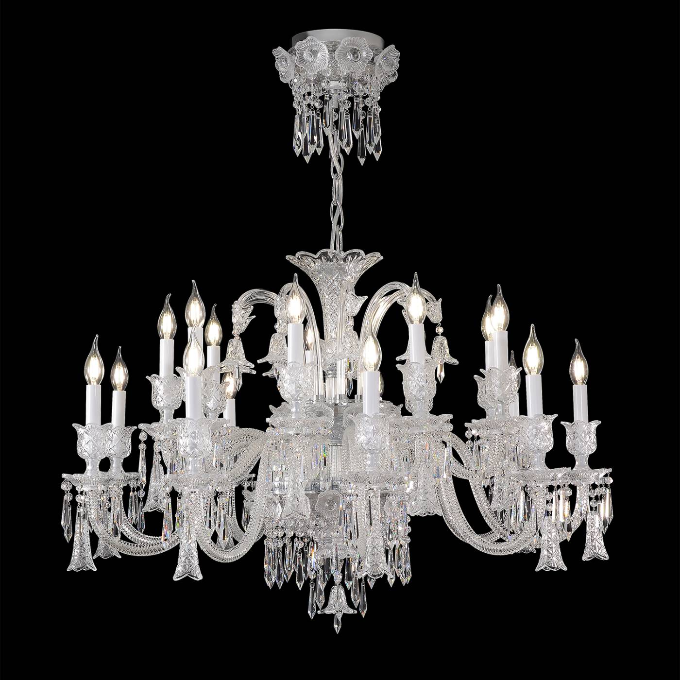 VERSAILLES SP9+9 CHROME Подвесная люстра VERSAILLES Crystal Lux VERSAILLES SP9+9 CHROME