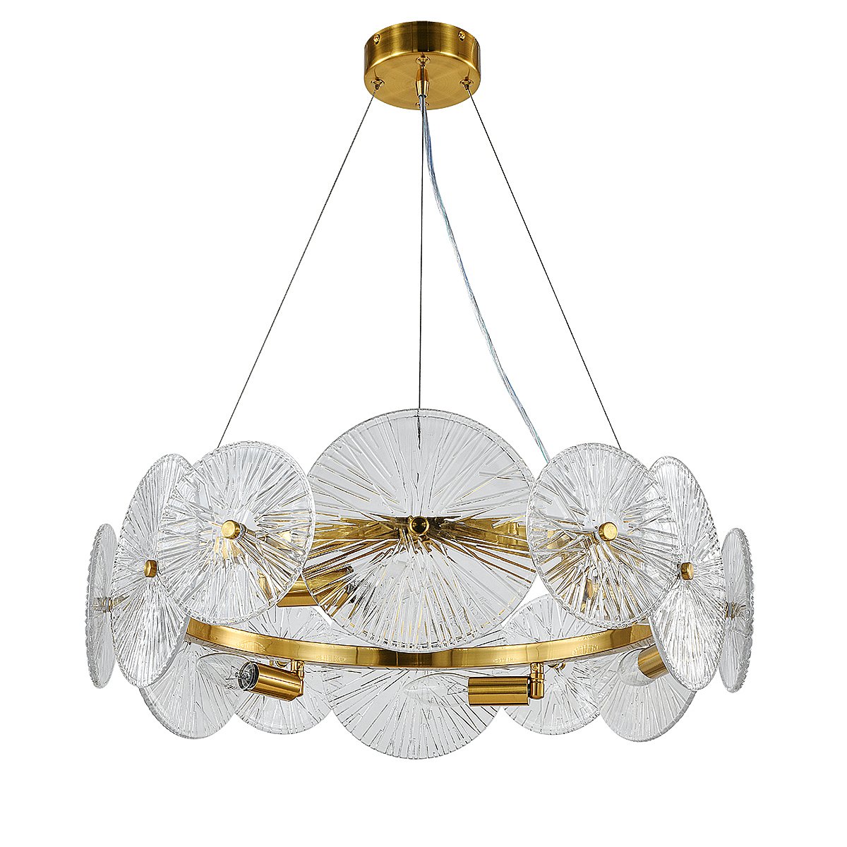 V000604 Подвесная люстра Indigo Miele V000604 12021/6P Brass