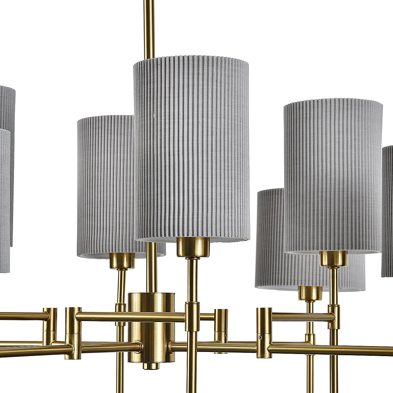 V000537 Люстра на штанге Indigo Plisse V000537 13033/8R Brass