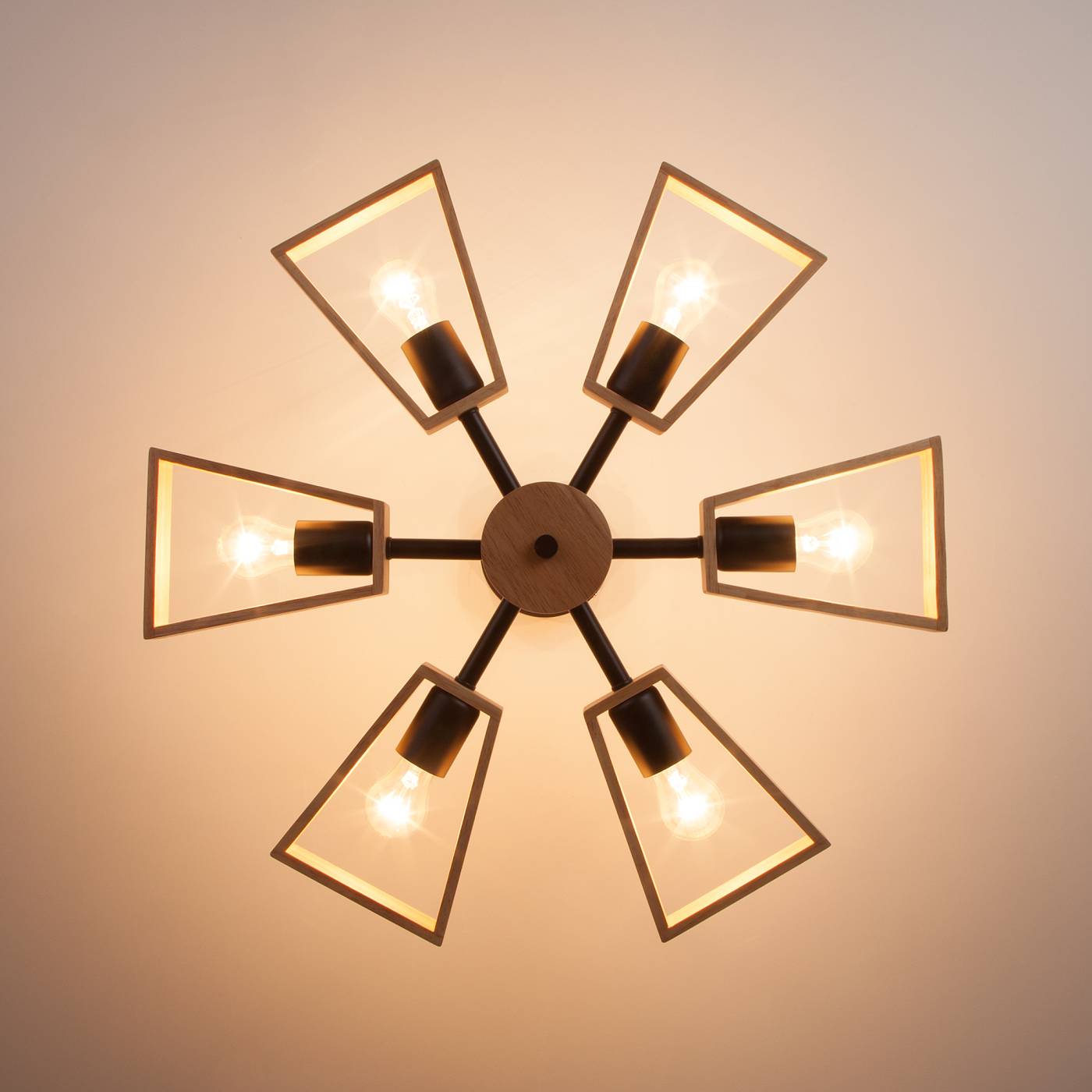 70056/6 черный Потолочная люстра Eurosvet Klark 70056/6 черный