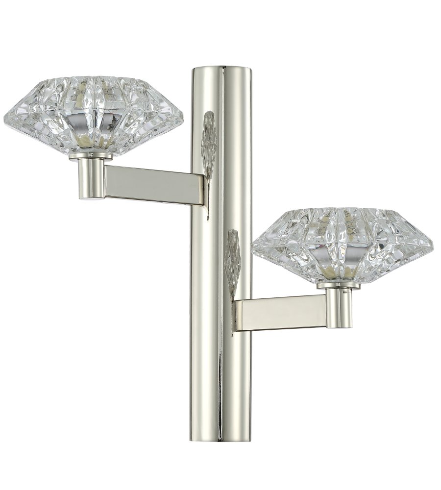 REBECA AP2 NICKEL Настенное бра Crystal Lux Rebeca REBECA AP2 NICKEL