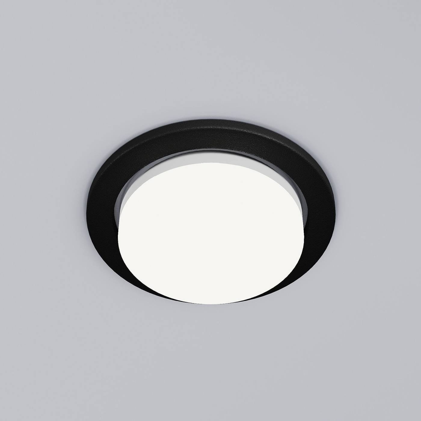 Встраиваемый светильник Elektrostandard Circu 1035 GX53 WH черный