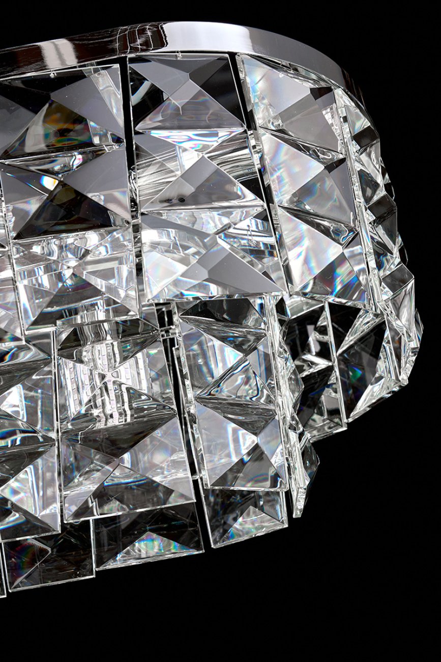Подвесная люстра LEON Cristal LE3003/1200L CH