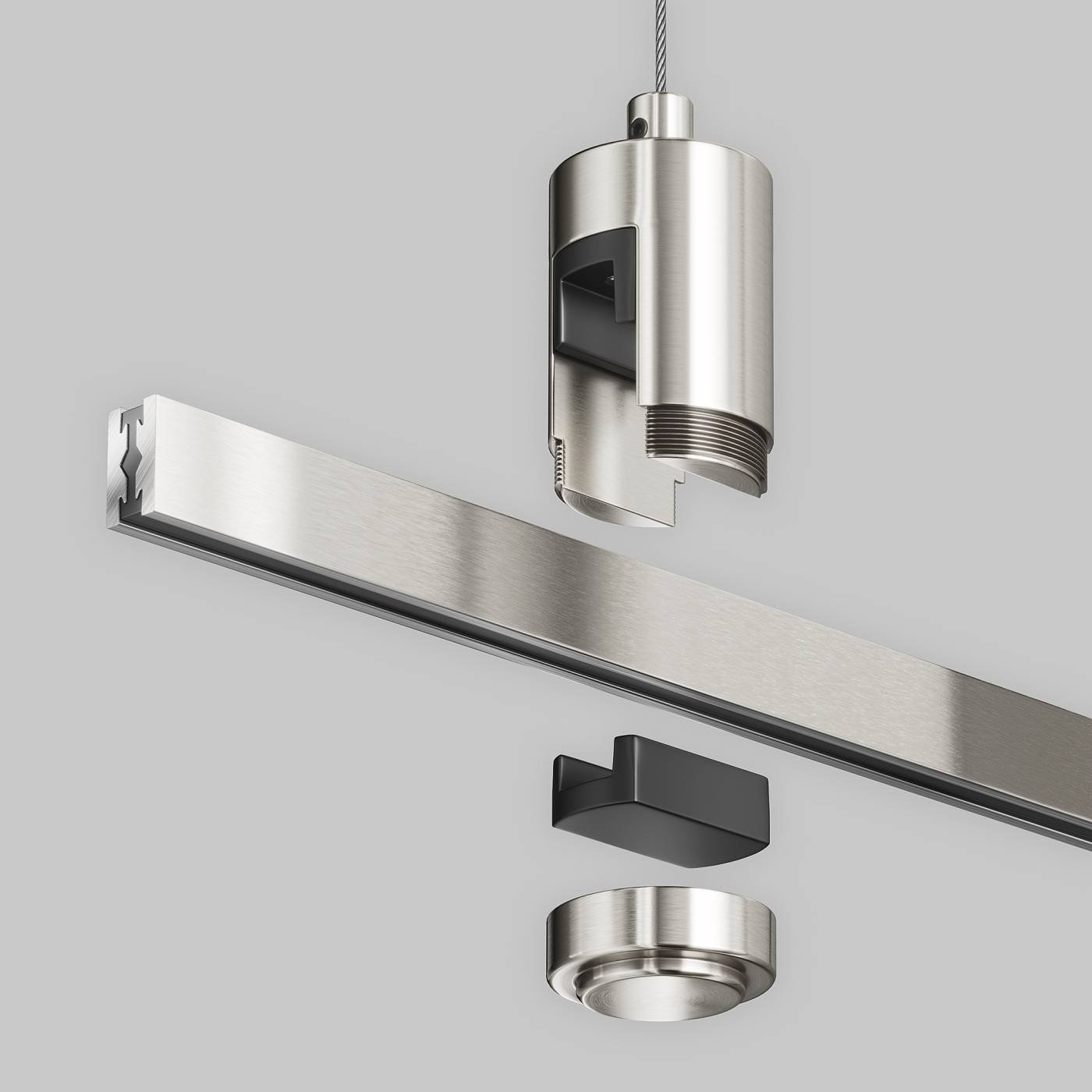 Подвес тросовый Hang одинарный Maytoni Accessories for tracks Flarity TRA157SW-S1-PT